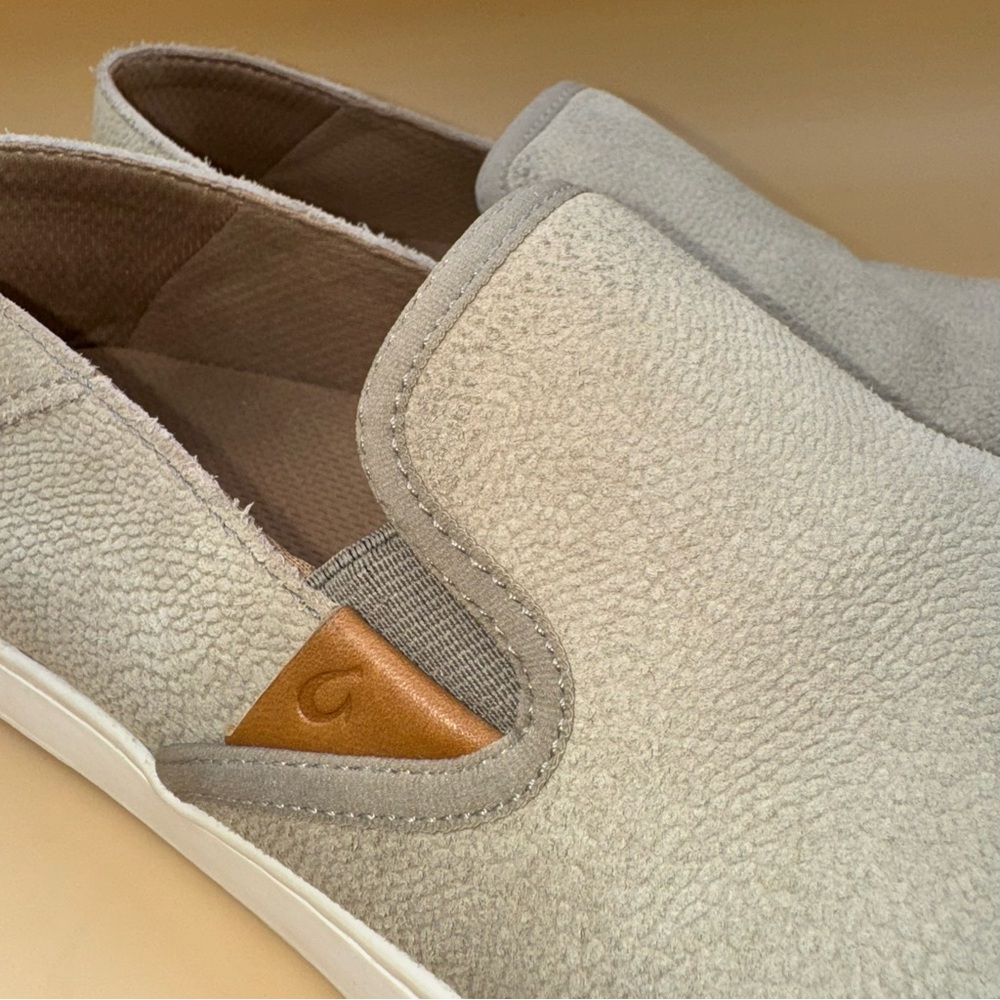 Olukai Pehuea Leather Taupe Women’s Size 9, EUC - Picture 2 of 9